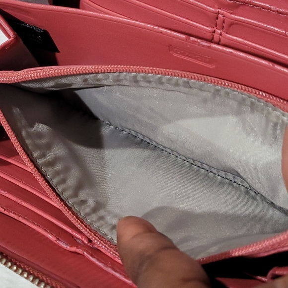 Coach Long Zip Around Wallet In Signature Canvas - Picture 15 of 16